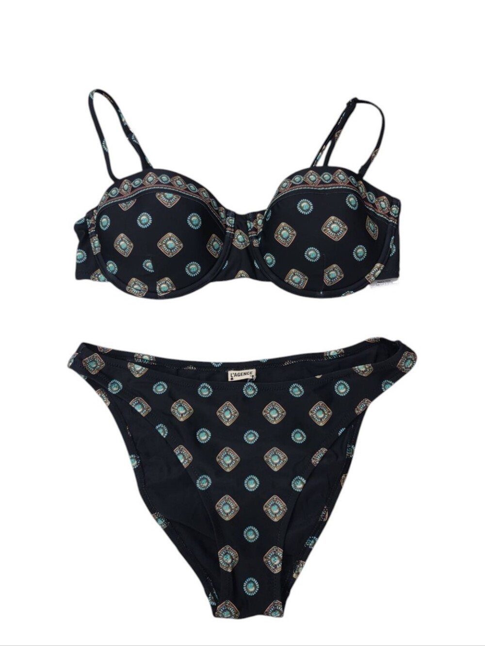 L'agence Bikini Set Alexandria Southwestern Print Two Piece Medallion Underwire